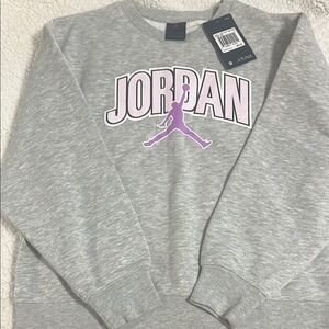 Jordan Gray and Purple Sweatshirt